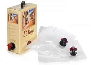 China Spout Bags 10L Liquid Bag In Box With Spigot For Water Juice Liquid Beverage Wine on sale