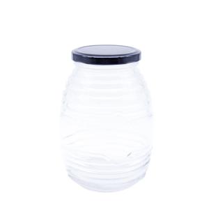 Wholesale Round Shape Sealed Jar Clear Glass Honey Jar Food Grade Storage Honey Container from china suppliers