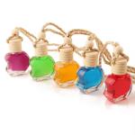 Mini 10Ml Rope Wooden Lid Glass Diffuser Bottles With Cotton Rope