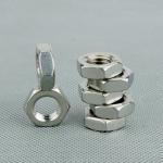 Steel Metal Thin Hex Nuts High Strength Width Across Flats 23.2mm For Constructi