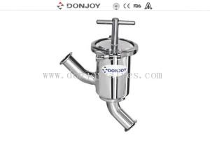 Wholesale Y Type Sanitary Strainers Stainless Steel , SS316L Y Type Pipeline Filter from china suppliers