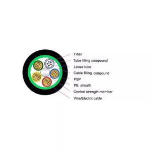 Wholesale 24 Core Hybrid / Composite Fiber Optical Cable For Electricity G657A2 LSZH from china suppliers