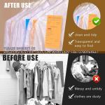 Plastic Garment Bags Clear Dress Covers For Hanging Transparent Dry Cleaning