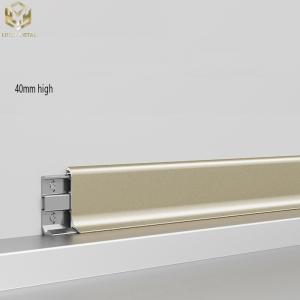 Wholesale Customized Metal Aluminium Skirting Profile Anodised Finish from china suppliers