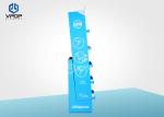Food/Clothes Cardboard Shelf Display , Promotion Retail Cardboard Display Stands