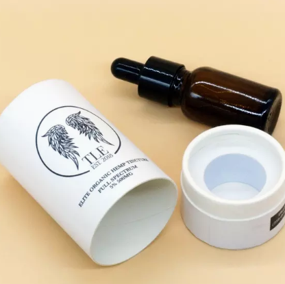 Round Craft Paper Tube Packaging Box Customized Cosmetic Packaging Container