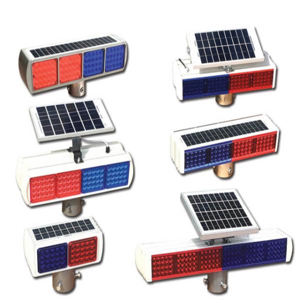 Red and blue traffic flashing light Double-sided traffic LED warning strobe