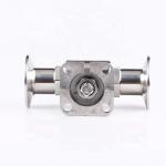 Ss 304 316 Stainless Steel Valved High Platform Tri-Clamp Ball Valve for Pipe