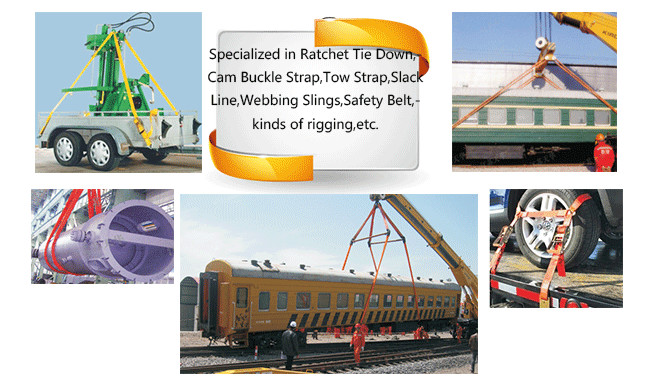 Flat Pattern Polyester Flat Webbing Sling Roll Webbing Straps EN1492-1