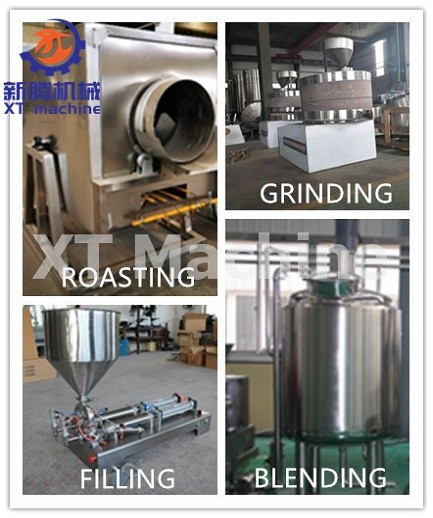304 Stainless Steel Peanut Butter Processing Line High Output CE Certificate