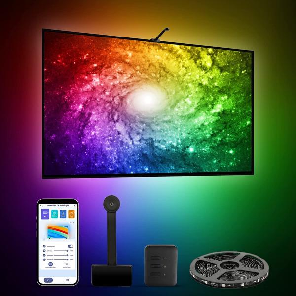Quality Wifi Rgbic Immersion TV LED Lights Wireless 2.4GHz With Camera for sale