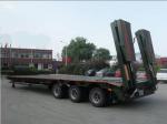 Tread 2180mm Van-type Hydraulic Steering 3 Axles Lowbed Semi Trailer for