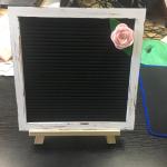 Premium Black Wood Frame Letter Board Set Vintage White Frame With Velcro Straps
