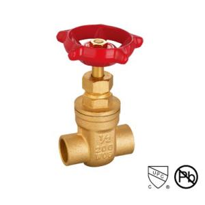 Wholesale Brass 6 Inch Gate Valve Casting Body Brass Solder Ends NPT BSP Standard from china suppliers