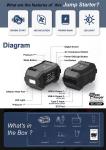 High Capacity 20000mAh Car Battery Booster with Air Compressor and Smart Safety