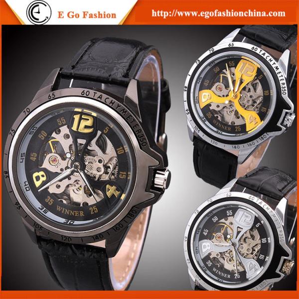 WN19 Mechanical Watch Man Stainless Steel Back 30M Water Resistant WINNER Sports