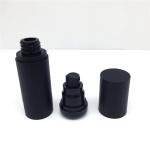 whosale empty black acrylic airless pump bottle 30ml matte frosted finish