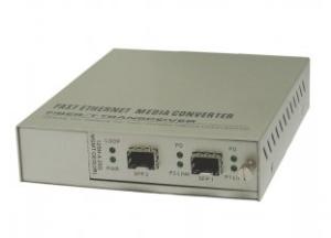Wholesale 2U Rack 10G SFP To SFP Media Converter 16 Channel Supports Web SNMP Console from china suppliers