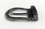 Pin Belt Buckle With Loop Keeper Set Style Zinc Alloy Shiny Gunmetal 35mm For