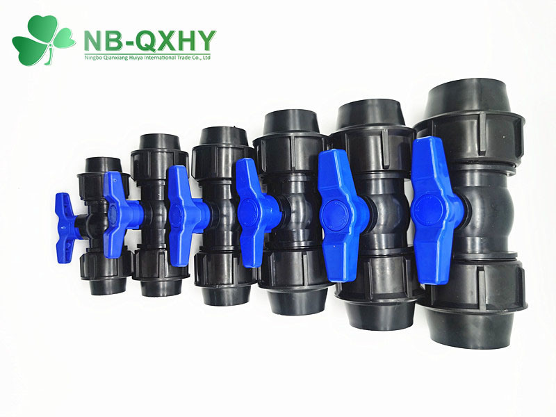 High Quality Compression Union PP Compact Ball Valve