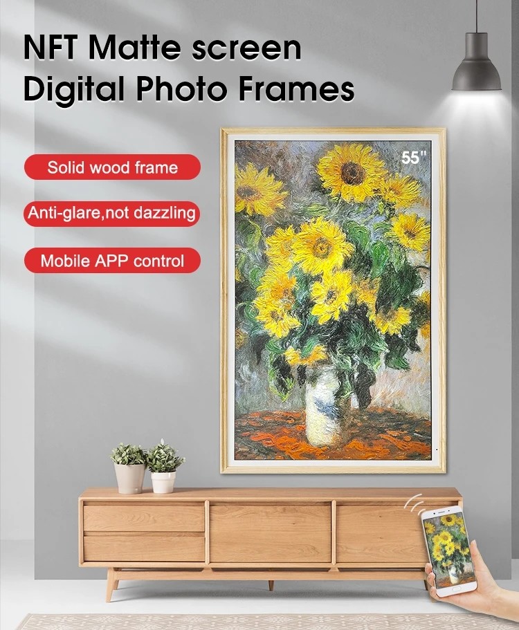 24 27 21.5'' Artistic Electronic Digital Display Frame For Photos Music Images