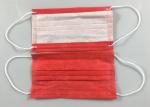 Anti Spray 3 Ply Red OEM Disposable Earloop Mask