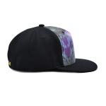 Wholesale fashion flat brim allover sublimation printed 5 panel custom snapback