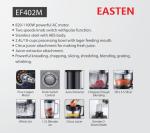 BIS India 1000W Food Processor EF402/ 2.4 Liters Food Processor OEM for Morphy