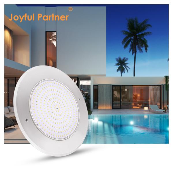 18W 316SS Underwater Wall Mounted LED Pool Light 230MM DC12V 252pcs SMD2835 Warm