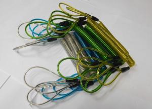 Wholesale Customized PU Colors Double Loops High Tension Spring Steel Wire Tool Lanyard Retainers from china suppliers
