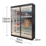 Eye-Catching High Brightness LED Light Glass Display Case for Wine and Beer