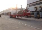 3 Axles Steel Flatbed Semi Trailer Mechanical Suspension Leaf Spring 13mmx90mm