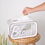Customized wooden wedding decoration greeting card collection box
