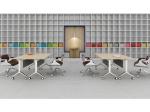 Meeting Hall Chairs Armless Conference Room Chairs Powder Coating Steel