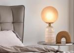 Yellow travertine wooden table lamp bedroom for home decorator interior stone