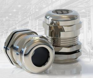 Wholesale M25X1(10-14) Nickel plated brass cable gland IP68 Waterproof Connector from china suppliers