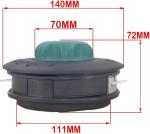Occus Universal M10 Aluminum Nylon Brush Mower Bump Spool Grass Trimmer