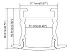 Aluminum Profile New for High-Strength and Lightweight Designs 17x18.5mm (0.67
