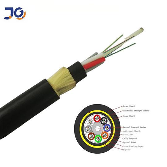 4 6 8 10 12 24 48 96 144 Core ADSS Aerial Fiber Optic Cable Dielectric Outdoor