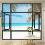 Double Glazed Aluminum Frame Casement Windows 1.4mm