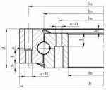 Slewing bearings Single-Row 4 Point Contact Ball Slewing Ring Bearing 1400.40A