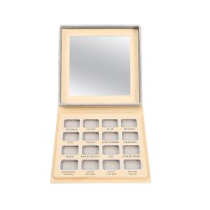 Wholesale Glitter Powder Empty Baked Eyeshadow Palette 16 Position CMYK Printing from china suppliers