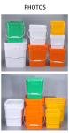 PP Square Shape 5 Gallon Paint Pail Transparent Food Grade Plastic Bucket With