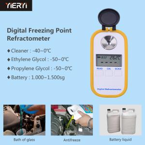 Wholesale Engine Fluid Glycol Car Refractometer Battery Tester Antifreeze Freezing Point ATC -40~0c from china suppliers