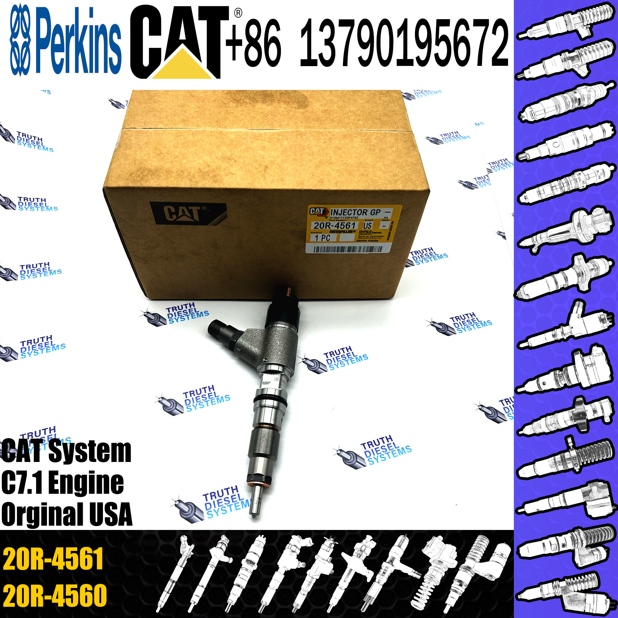 Common Rail Injector Diesel Injector 0445120371 396-9626 20R-4561