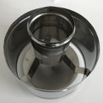 Silvery Chimney Flue Rain Caps , 6 Inch Stove Pipe Rain Cap Non Fuel Limitation