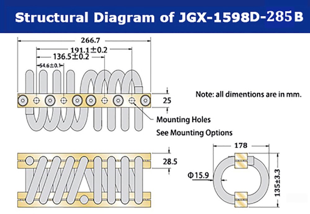 Wire Rope Isolators For Vibration Damping Eight Loops