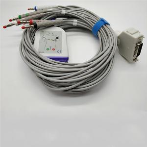 Wholesale FUKUDA 10 Lead Ecg Cable With Leadwires , 3.6M Electrocardiogram Leads from china suppliers