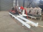 woodworking machinery of heavy duty twin blades circular sawmill with log