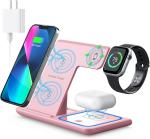Wireless Charging Station for iPhone and Apple Watch Fast Charger for AirPods